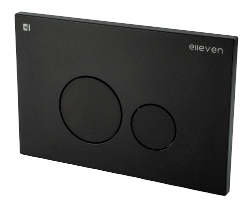 Кнопка для инсталляции круглая черная Elleven