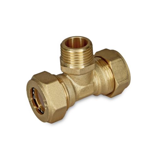 Тройник для нержавеющей трубы  15 x 1/2 ш. x 15  Millennium