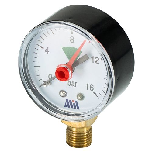 Манометр вертикальный 1/4" (63/16 бар) Millennium