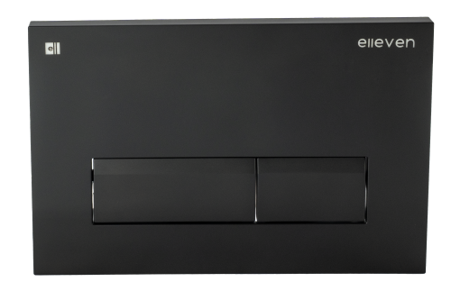 Кнопка для инсталляции квадратная черная Elleven