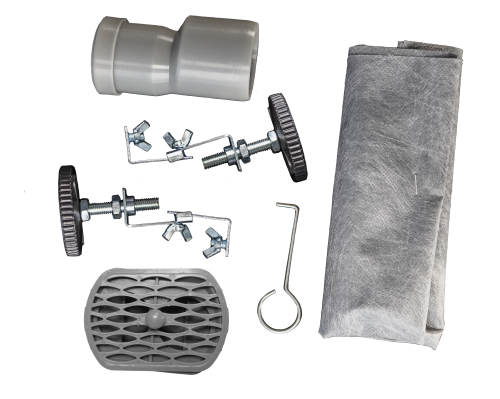 Трап линейный из нержавеющей стали с сухим поворотным гидрозатвором  60 см (решётка 04) Millennium