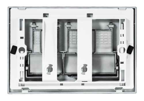 Кнопка для инсталляции квадратная черная Elleven