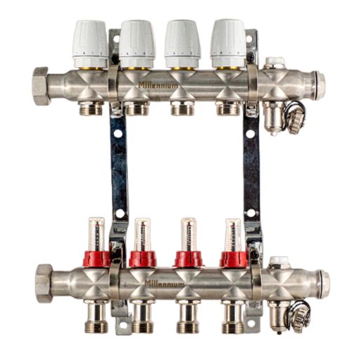 Коллекторная группа 1" с расходомером Millennium 4 выхода