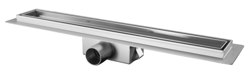 Трап линейный нержавейка  с сухим  гидрозатвором  70 см (под плитку) Millennium (в блистере)