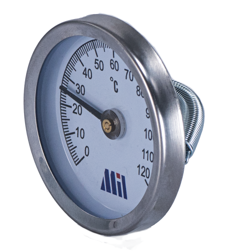 Термометр накладной 63/120 с пружиной Millennium