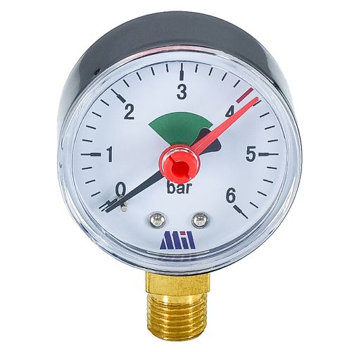 Манометр вертикальный 1/4" (63/6 бар) Millennium