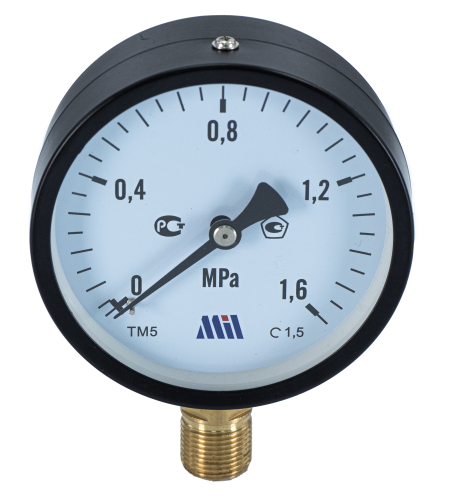 Манометр верт. 1/2" (100/16 бар) "Millennium''