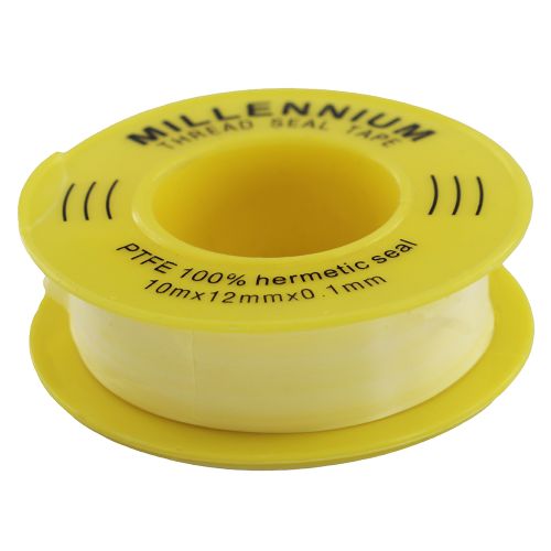 Фум лента маленькая жёлтая (12мм-0,10мм-10м) Millennium