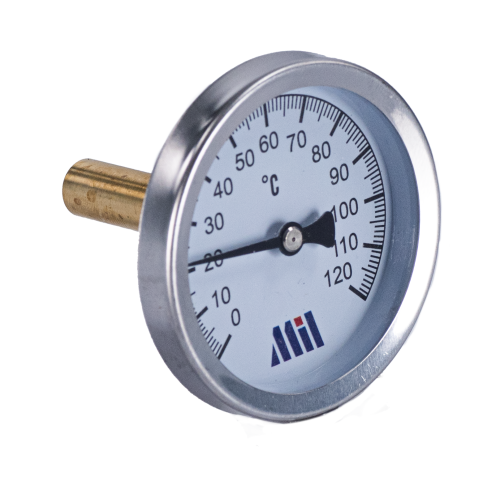 Термометр 63мм-50мм 1/2(0-120 С) гориз. "Millennium''