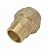 Муфта ПНД прямая с наружной резьбой  латунная 40-11/4" Millennium