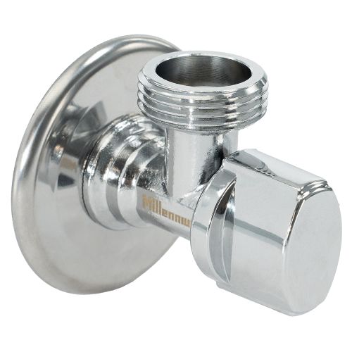 Кран угловой 1/2" х 3/4" ш./ш. с отражателем "Millennium"