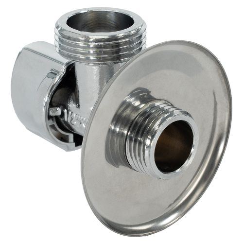 Кран угловой 1/2" х 3/4" ш./ш. с отражателем "Millennium"