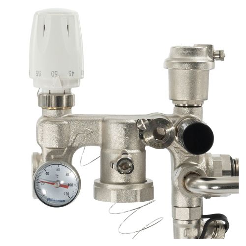 Насосно-смесительная группа для отопления и тёплого пола 1" "Millennium"