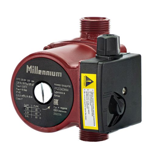 Насос циркуляционный Millennium MPS 20-60 (130 мм)