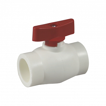 Кран МИНИ полипропиленовый Millennium (красная ручка)