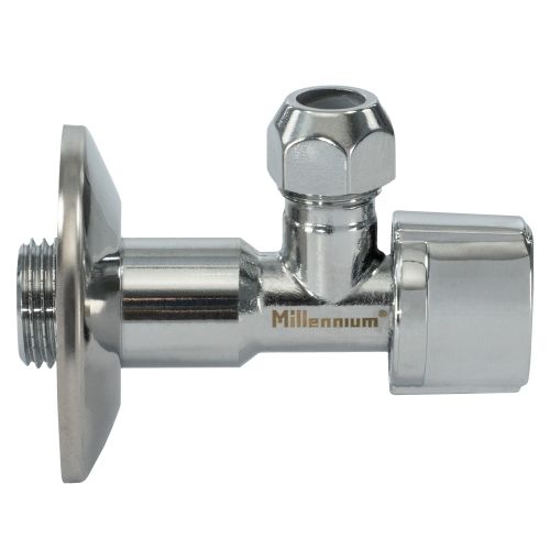 Кран угловой с цангой 1/2" х 3/8" "Millennium"