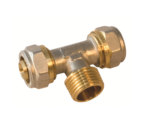 Фитинг обжимной тройник Millennium 16ц-1/2"н-16ц