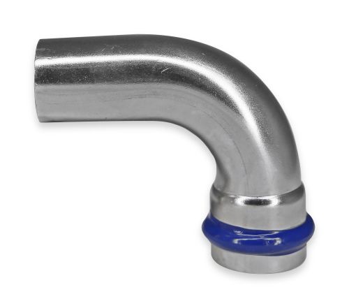 Уголок 90° пресс для нержавеющей трубы двухраструбный Millennium