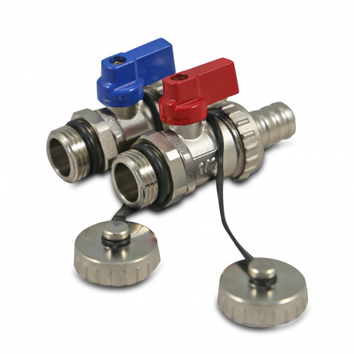 Кран сливной 1/2" для  коллекторов с универсальными ручками Millennium