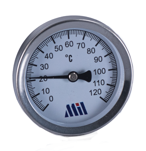 Термометр 63мм-50мм 1/2(0-120 С) гориз. "Millennium''