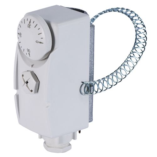 Накладной термостат 0-90С° Millennium NTGB0/90A со стальной пружиной в комплекте