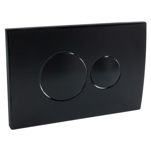 Кнопка Millennium для инсталляции круглая, чёрная, матовая