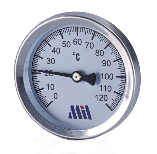 Термометр 63мм-50мм 1/2(0-120 С) гориз. "Millennium''