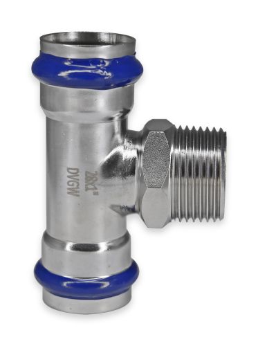 Тройник пресс для нержавеющей трубы с  НР Millennium