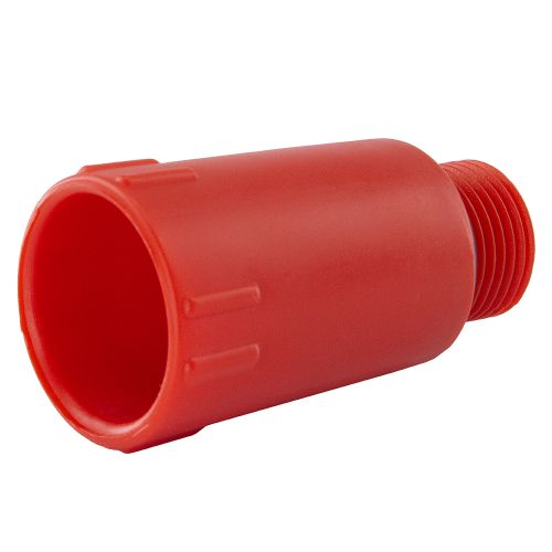 Заглушка 1/2" монтажная красная Millennium