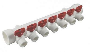 Коллектор полипропиленовый 40 мм Millennium (красная ручка)