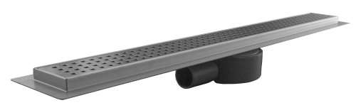 Трап линейный из нержавеющей стали с сухим поворотным гидрозатвором  60 см (решётка 04) Millennium