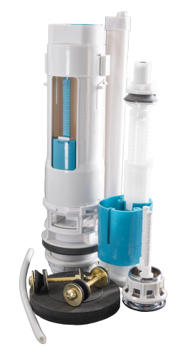 Выпускной комплект арматура со stop-кнопкой и клапаном 1/2" универсальный (с боковой и нижней подводкой)  Millennium