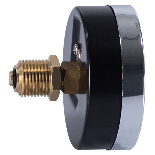 Термоманометр горизонтальный  80 мм 1/2"- 4 бар (0-120C) Millennium