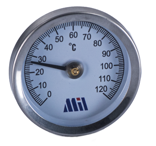 Термометр накладной 63/120 с пружиной Millennium
