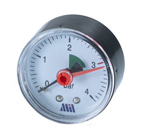 Манометр с задним подключением 1/4" (50/ 4 бар) Millennium
