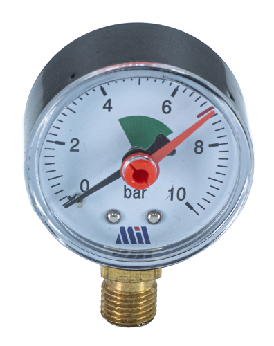 Манометр вертикальный 1/4" (63/10 бар) Millennium