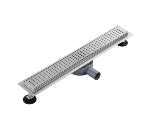 Трап линейный из нержавеющей стали с сухим гидрозатвором 50 см (решётка 10) Millennium