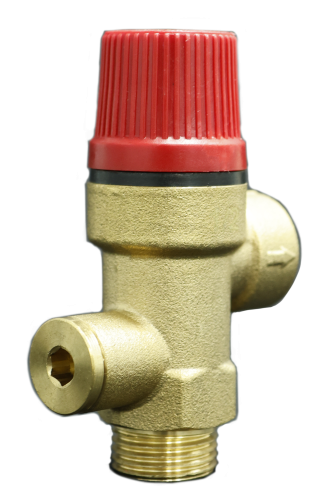 Предохранительный клапан 1/2" с выходом под манометр (3 бар) Millennium
