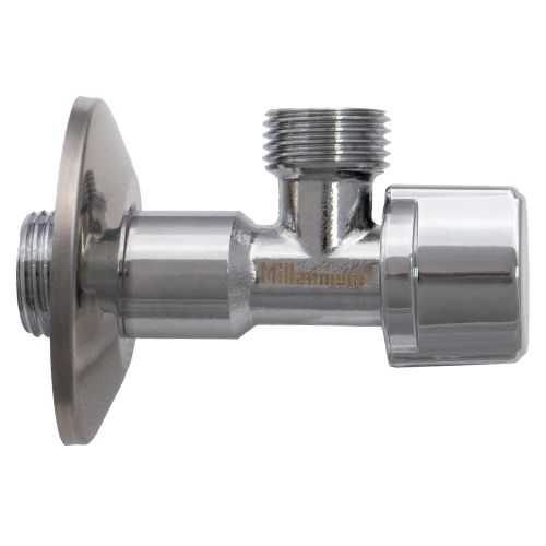 Кран угловой 1/2" х 1/2" ш./ш с отражателем Millennium