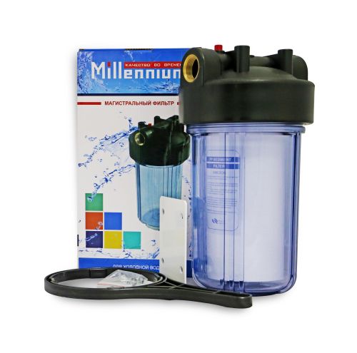 Магистральный фильтр с прозрачным корпусом в полном комплекте для холодной воды BB 10"