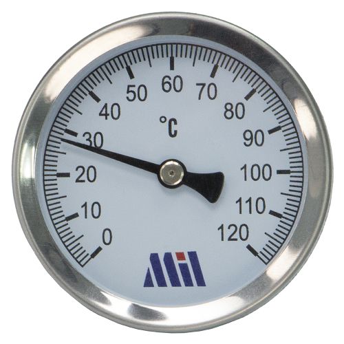 Термометр 63мм-50мм 1/2(0-120 С) гориз. "Millennium''