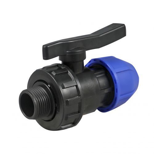 Кран шаровый ПНД наружяя резьба Millennium