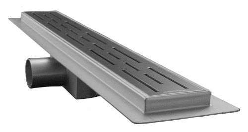 Трап линейный из нержавеющей стали с сухим поворотным гидрозатвором 70 см (решётка 01) Millennium