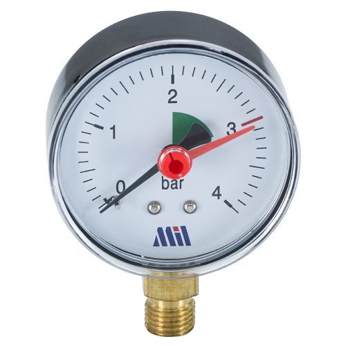 Манометр вертикальный 1/4" (63/4 бар) Millennium
