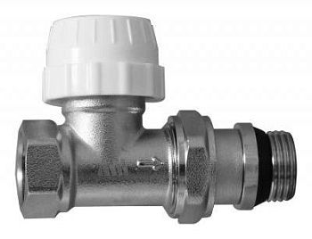 Кран для радиатора 3/4 прямой верхний под термоголовку Millennium