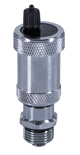 Воздухоотводчик автоматический 1/2" прямой с обратным клапаном, хромированный Millennium