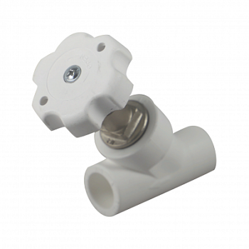 Кран вентильный полипропиленовый угловой Millennium