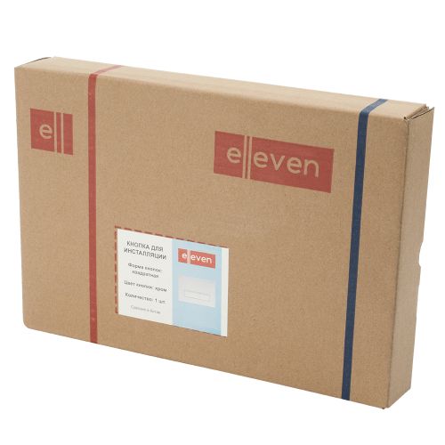 Кнопка для инсталляции квадратная хромированная Elleven