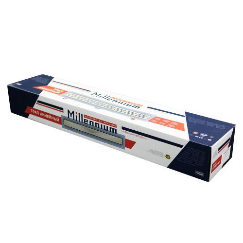 Трап линейный  пластиковый 80 см (решётка BASE) с сухим гидрозатвором Millennium