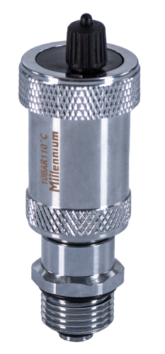 Воздухоотводчик автоматический 1/2" прямой с обратным клапаном, хромированный Millennium